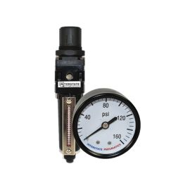 Interstate Pneumatics WBR1330 1/4 Inch Filter/Regulator Combo - Metal Body Gauge