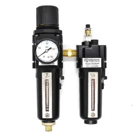 Interstate Pneumatics WC1341AGP 1/4 Inch Standard Plastic Knob Handle Filter/Regulator/Lubricator Integral Combo