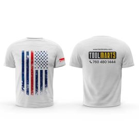 Big Horn 10113-L Printed T-Shirt Crew Neck Half Sleeves Comfortable Fit Cotton Combed Fabric - White (Large) for Men and Women 