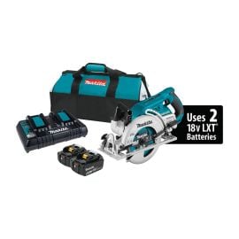 Makita XSR01PT 18V X2 LXT Lithium‑Ion (36V) Brushless Cordless Rear Handle 7‑1/4 Inch Circular Saw Kit (5.0Ah)
