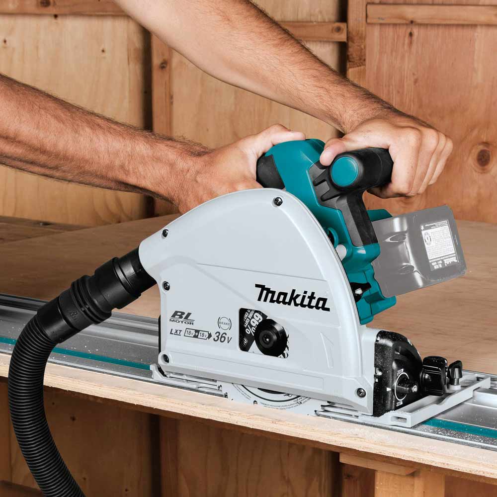 Makita XPS02ZU 18V X2 LXT Lithium‑Ion (36V) Brushless Cordless 6‑1/2 Inch  Plunge Circular Saw, AWS, Tool Only